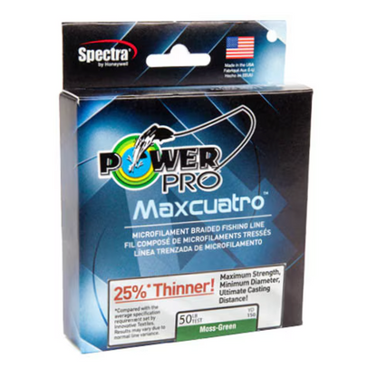 POWERPRO MAXCUATRO MOSS GREEN 100# 3000YDS BULK