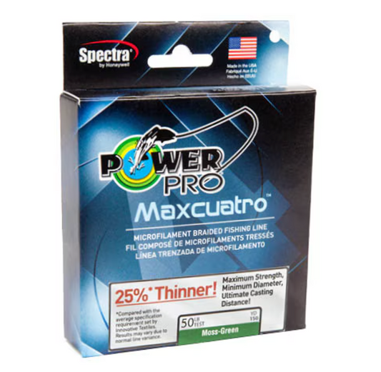 POWERPRO MAXCUATRO MOSS GREEN 80# 3000YDS BULK