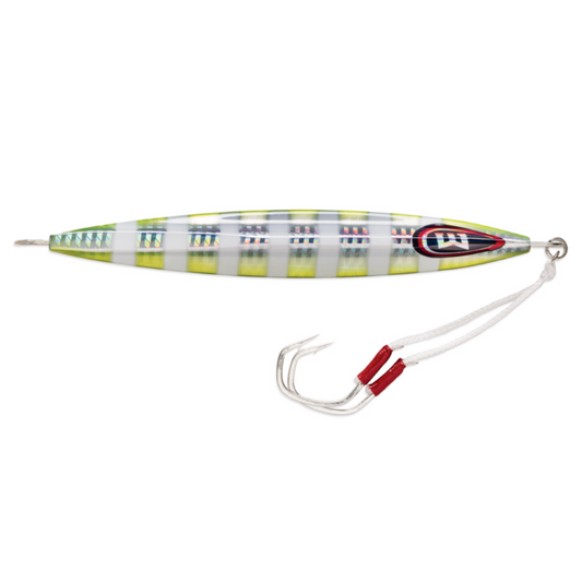 WILLIAMSON KENSAKI 220 JIG 6.75" 7-3/4OZ CHARTREUSE BLINK