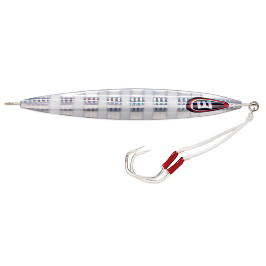 WILLIAMSON KENSAKI 220 JIG 6.75" 7-3/4OZ SILVER BLINK