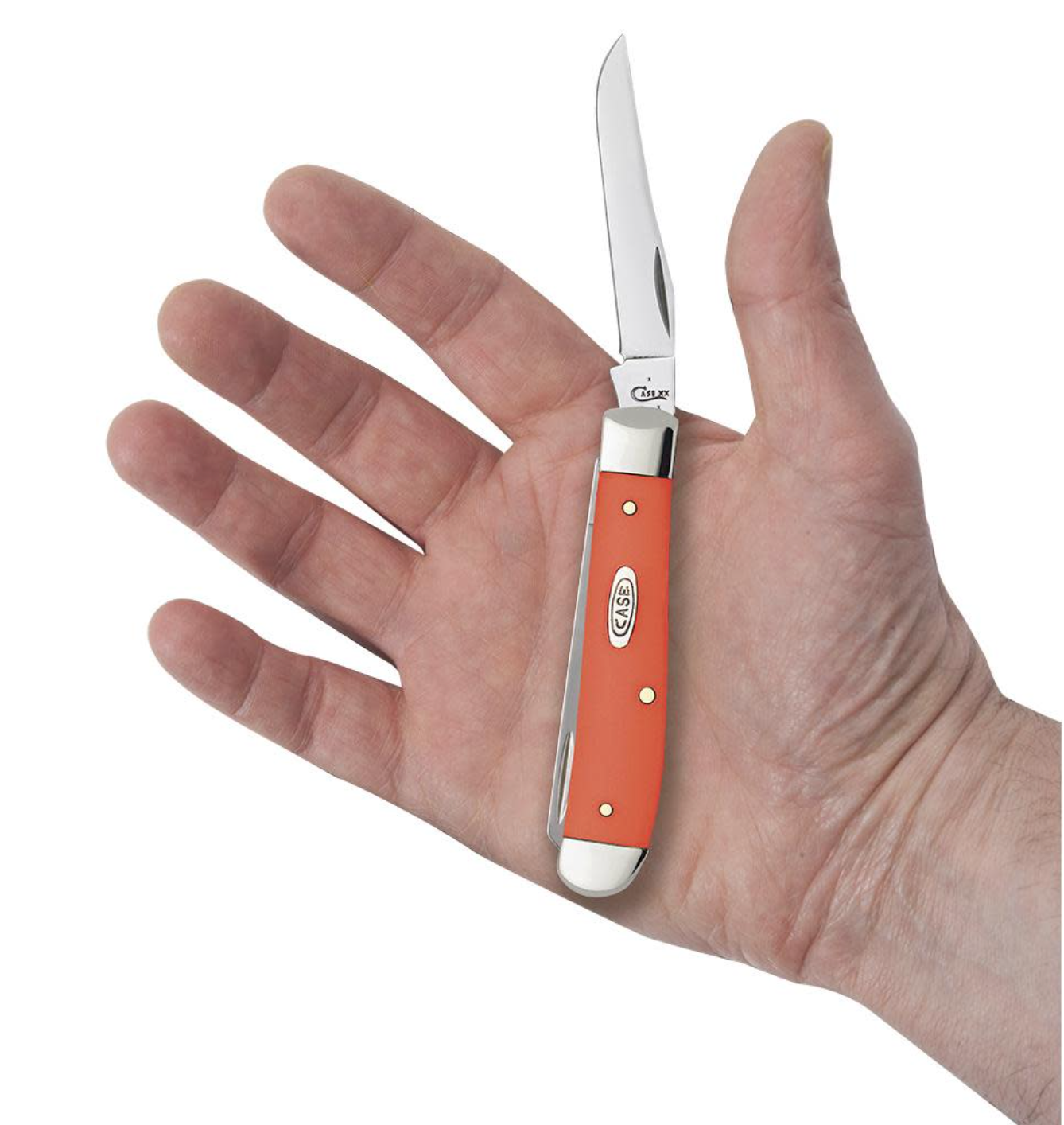 CASE TRAPPER MINI 2 BLADE 3.5" ORANGE