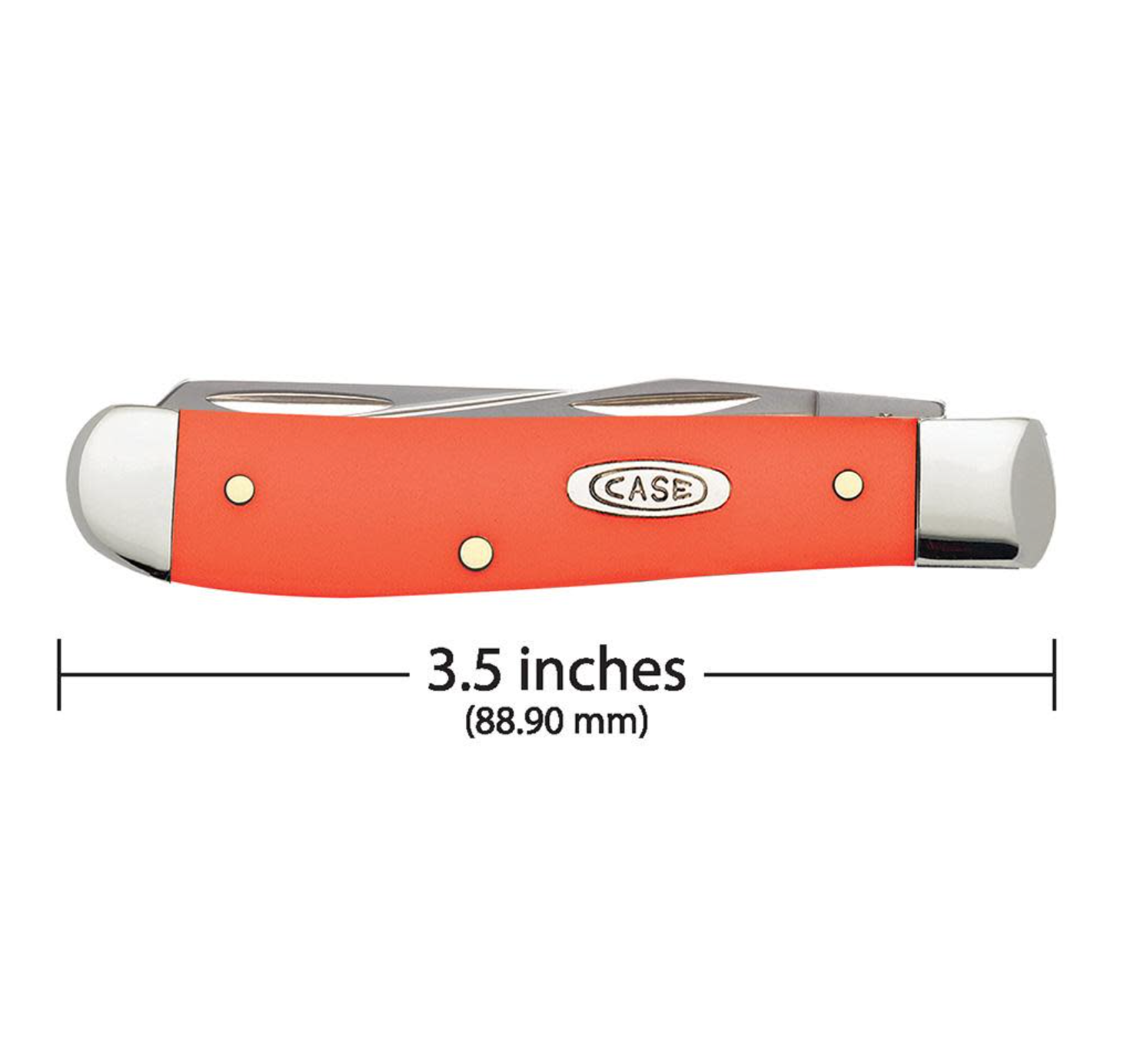 CASE TRAPPER MINI 2 BLADE 3.5" ORANGE