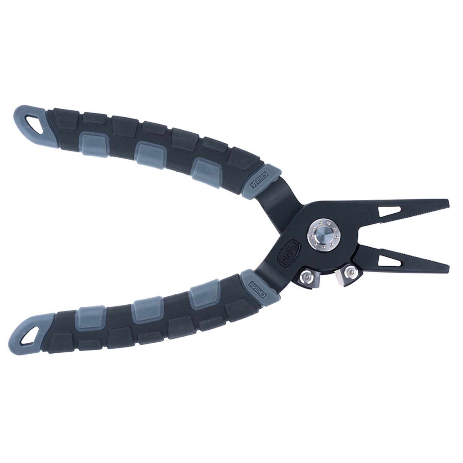Multitool with scissors and pliers on a white background