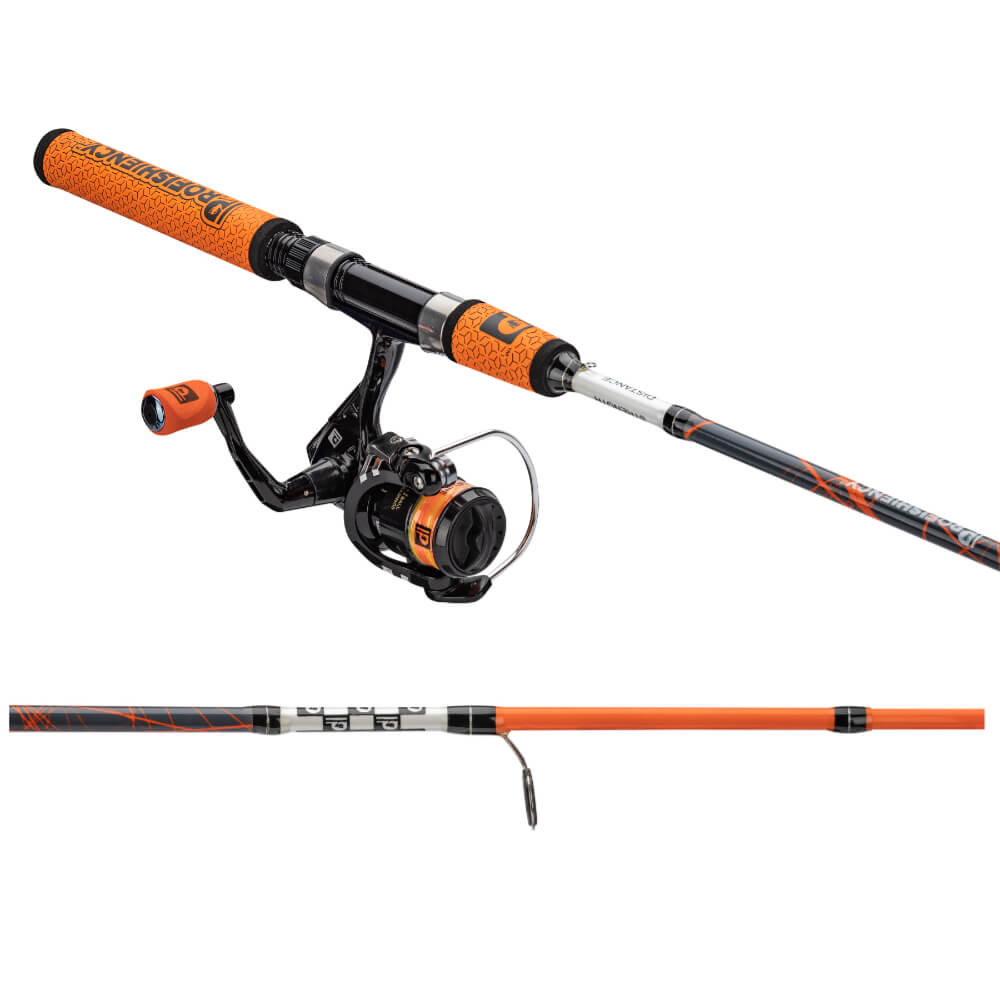 PROFISHIENCY MICRO SPINNING COMBO ORANGE ML 2PC 5'