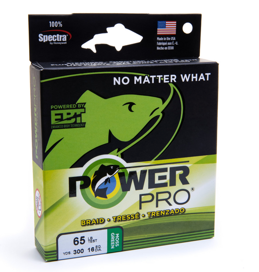 POWERPRO SPECTRA FIBER MOSS GREEN 100# 1500YDS