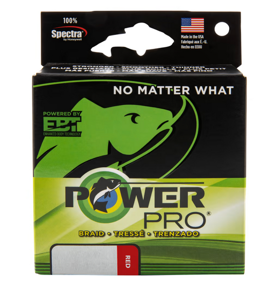 POWERPRO SPECTRA FIBER VERMILLION RED 150# 1500YDS