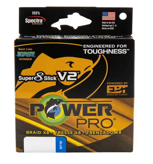 POWERPRO SUPER 8 SLICK V2 BLUE 40# 150YDS
