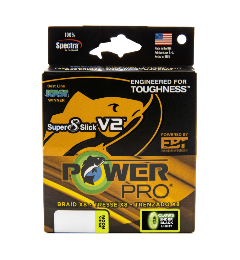 POWERPRO SUPER 8 SLICK V2 MOONSHINE 40# 150YDS