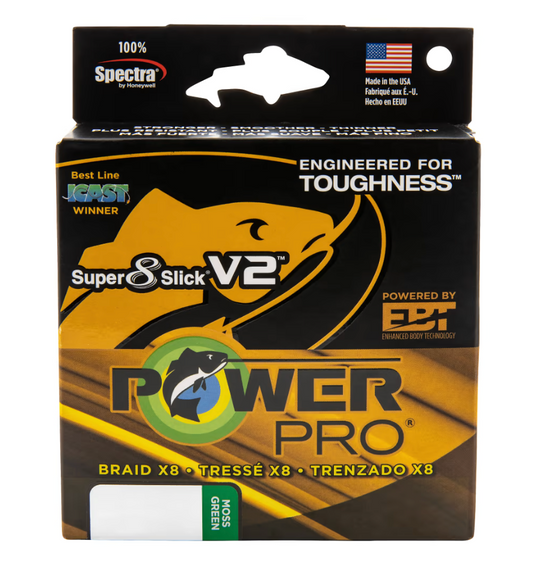 POWERPRO SUPER 8 SLICK V2 MOSS GREEN 80# 1500YDS