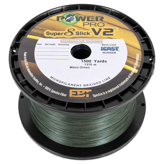 POWERPRO SUPER 8 SLICK V2 MOSS GREEN 20# 1500YDS