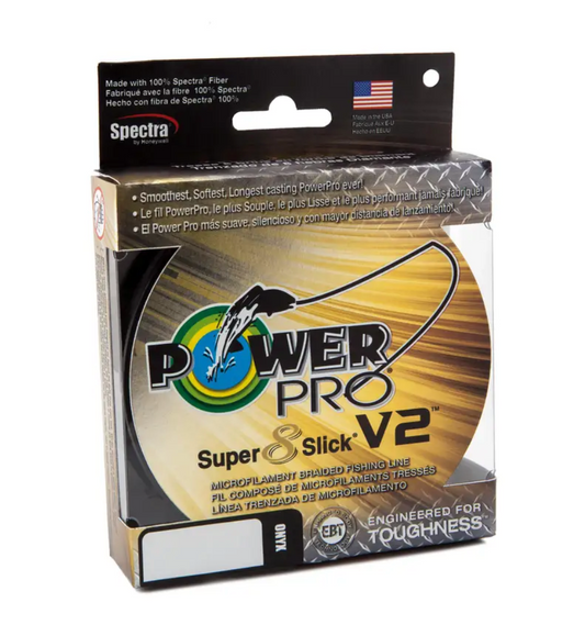 POWERPRO SUPER 8 SLICK V2 ONYX 50# 300YDS
