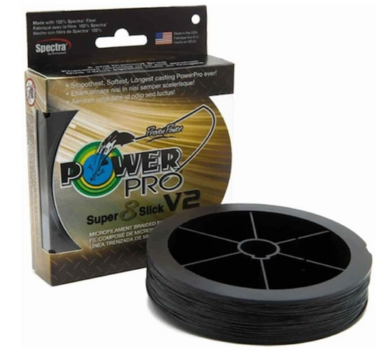 POWERPRO SUPER 8 SLICK V2 ONYX 50# 300YDS