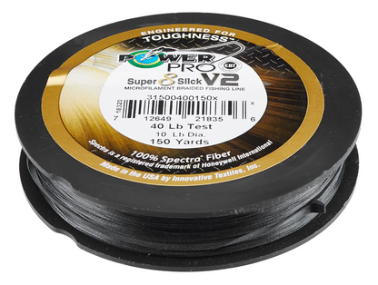 POWERPRO SUPER 8 SLICK V2 ONYX 65# 300YDS
