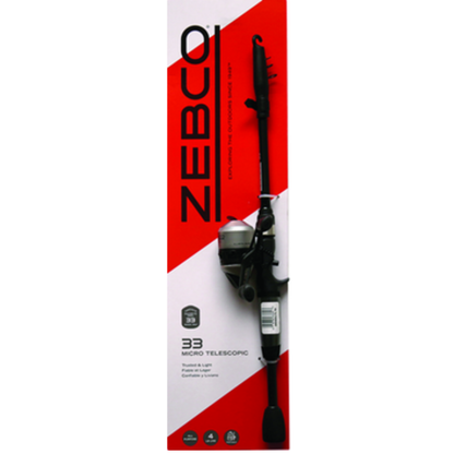 ZEBCO 33 MICRO TELESCOPIC SPINCAST COMBO UL 5'
