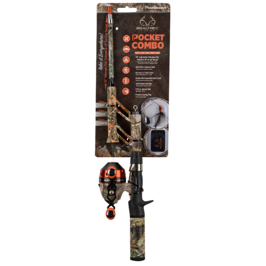 PROFISHIENCY TANGLE-FREE POCKET REALTREE SPINCAST COMBO 30"