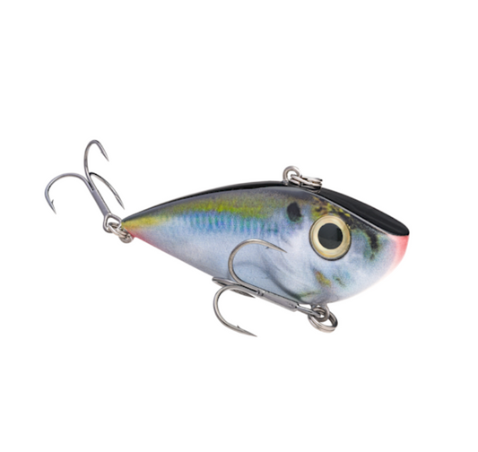 STRIKE KING RED EYED SHAD TUNGSTEN 1/2 OZ 2 TAP NATURAL SHAD