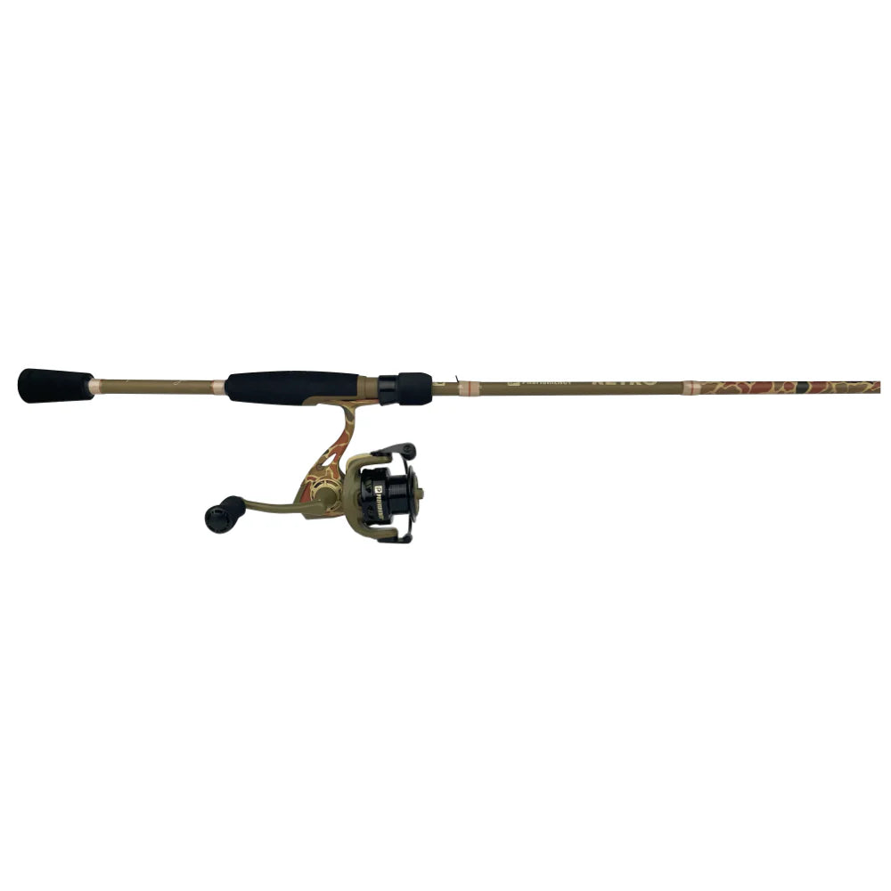 Fishing rod and reel set on a white background