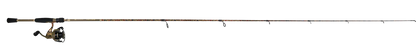 Fishing rod and reel set on a white background
