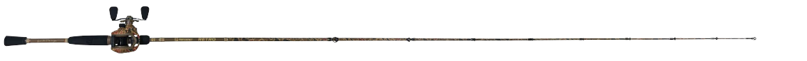 Fishing rod and reel set on a white background