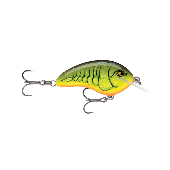 RAPALA OTT'S GARAGE TINY 04 CHARTREUSE ROOTBEER CRAWDAD