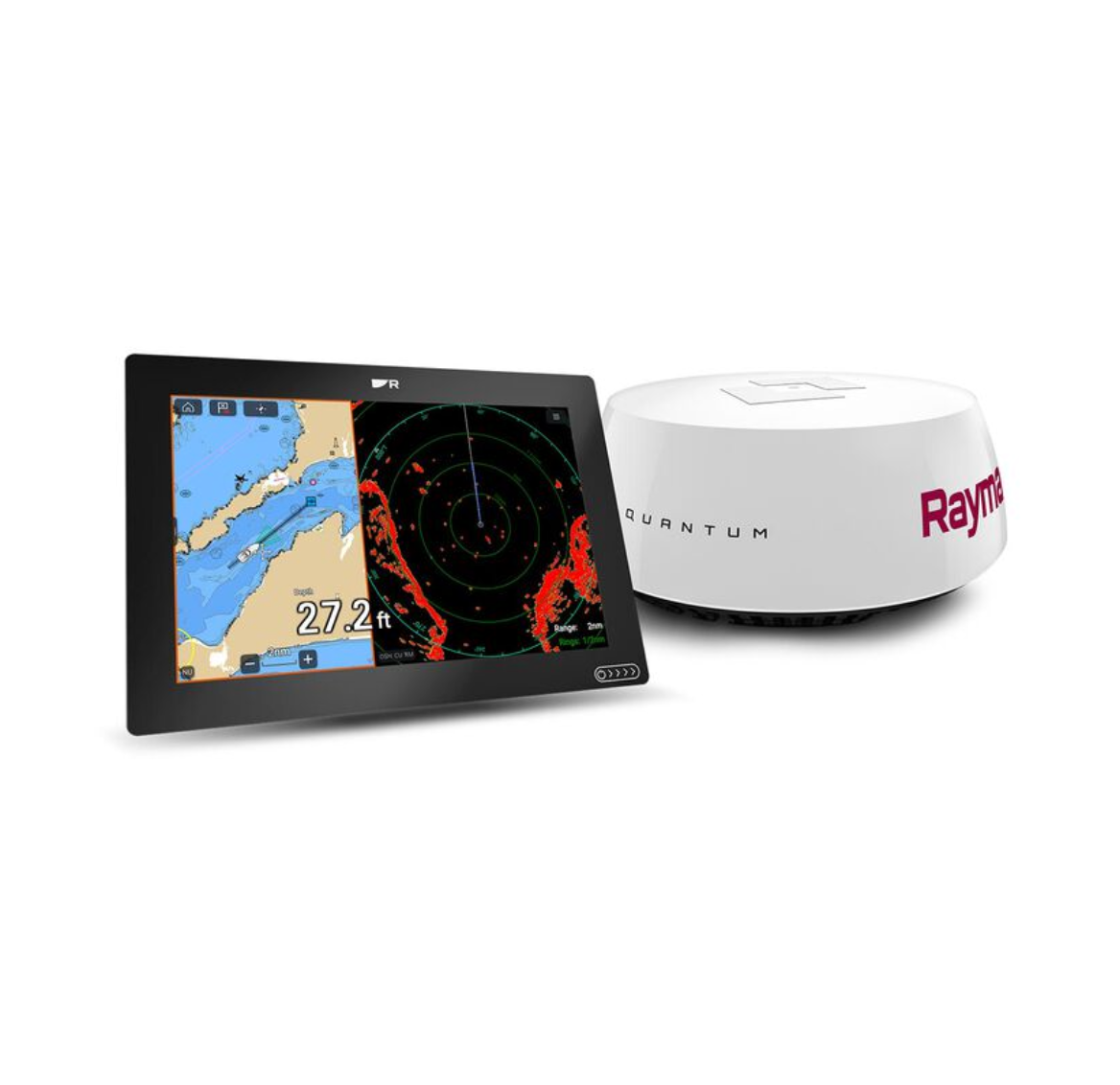 Raymarine Axiom+ 12 RV Chartplotter/Fishfinder w/Raymarine Quantum™ Q24C Radar Bundle