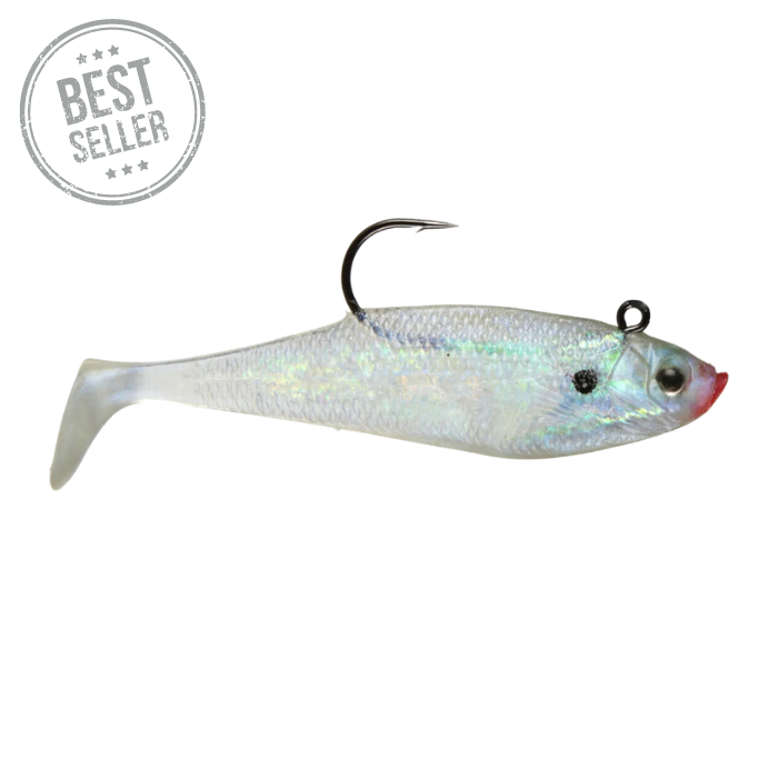 STORM WILDEYE SWIM SHAD PEARL 5" 3PK