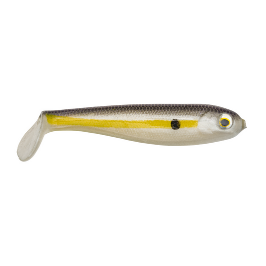 STRIKE KING SHADALICIOUS 4.5" CLEAR SEXY SHAD 6CT