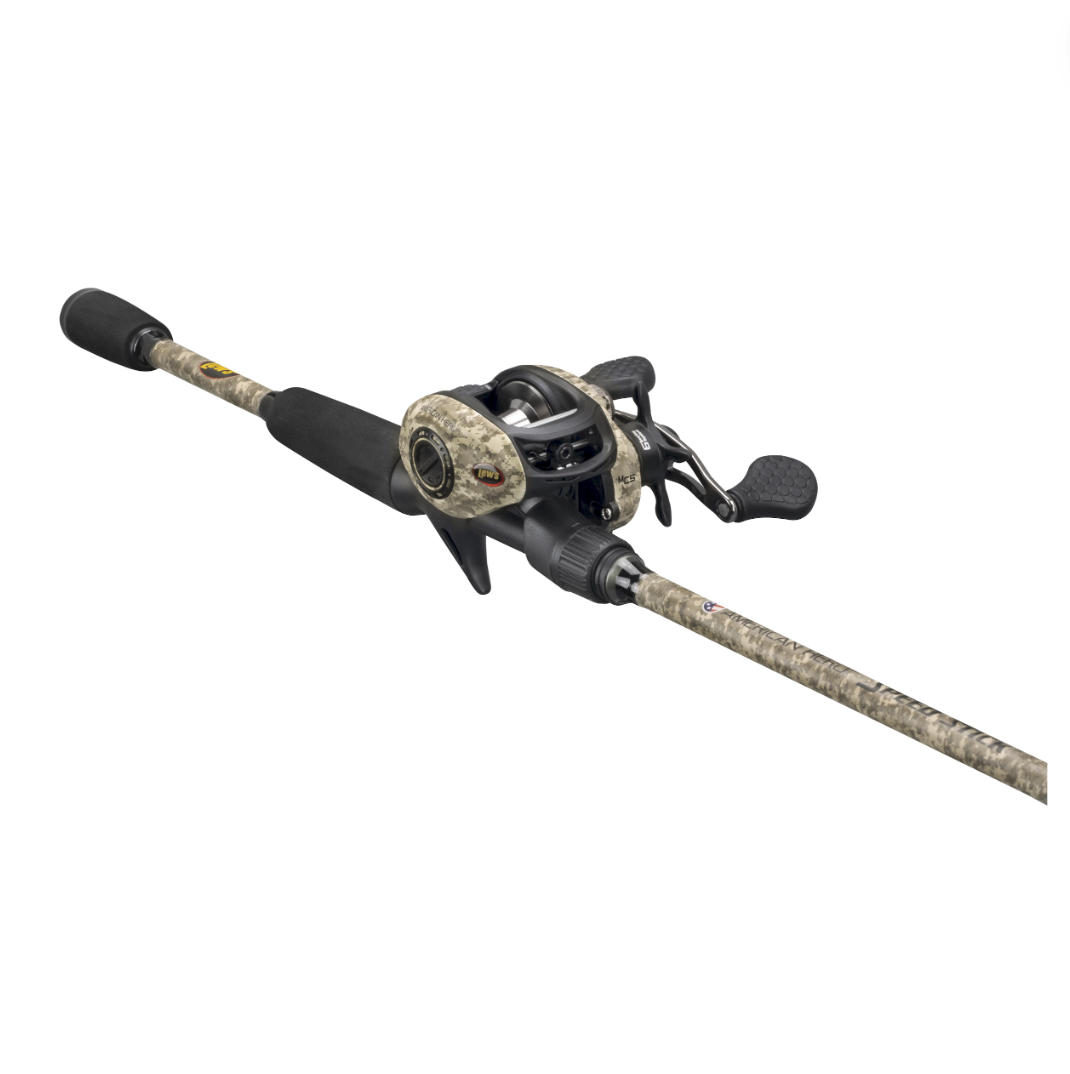 LEW'S AMERICAN HERO CAMO BAITCAST COMBO RH 1PC M 7'