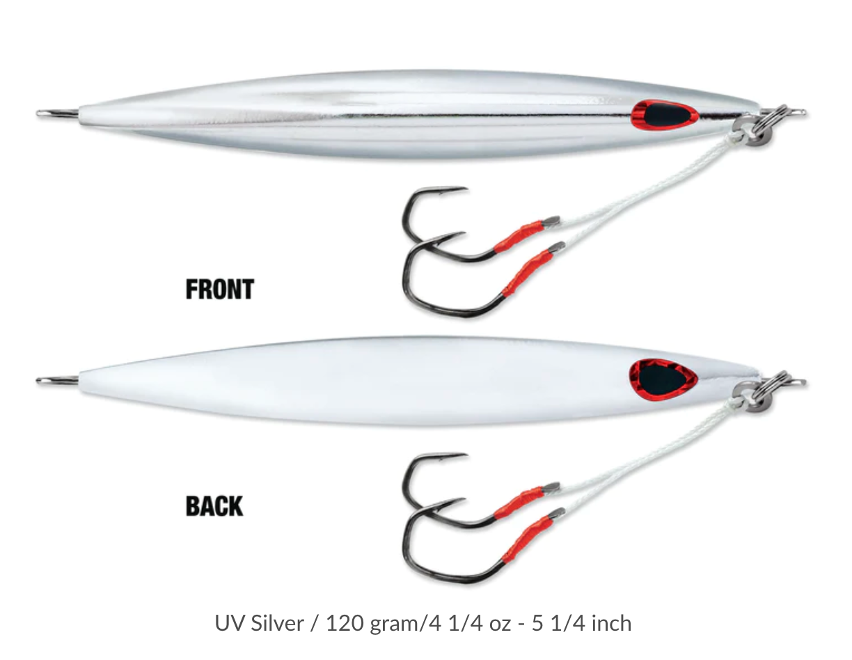 WILLIAMSON KENSAKI 120 JIG - 5.25" - 4.25OZ - UV SILVER