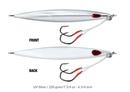 WILLIAMSON KENSAKI 220 JIG - 6.75" - 7.75OZ - UV SILVER