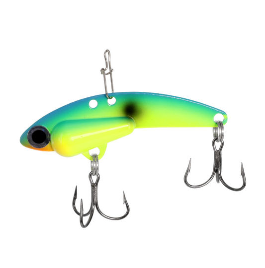 STEEL SHAD HEAVY CHARTREUSE BLUE 2.25" 1/2OZ