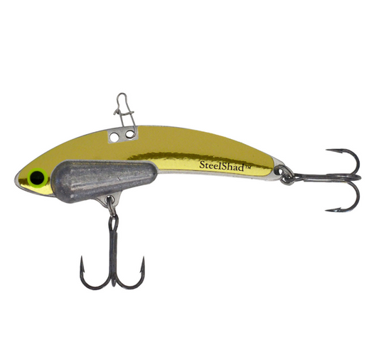 STEEL SHAD HEAVY GOLD 2.25" 1/2OZ