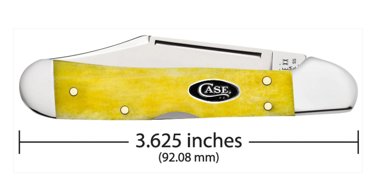 CASE MINI COPPERLOCK 1 BLADE 3 5/8" YELLOW BONE