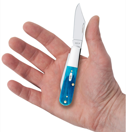 CASE BARLOW SINGLE BLADE 3 3/8" CARIBBEAN BLUE BONE
