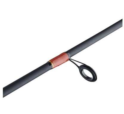 Fishing rod and reel set on a white background