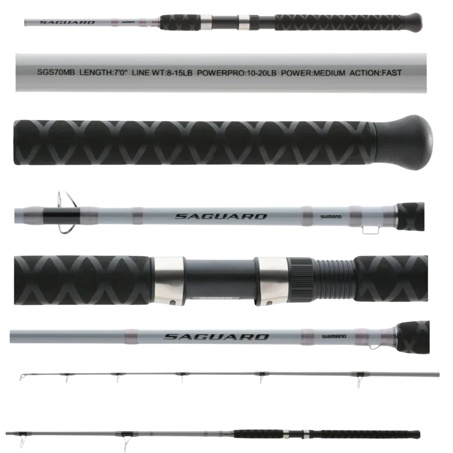 SHIMANO SAGUARO SALTWATER SPINNING ROD MH 7'