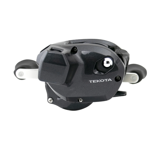 Black TEKOTA mechanical device on a white background