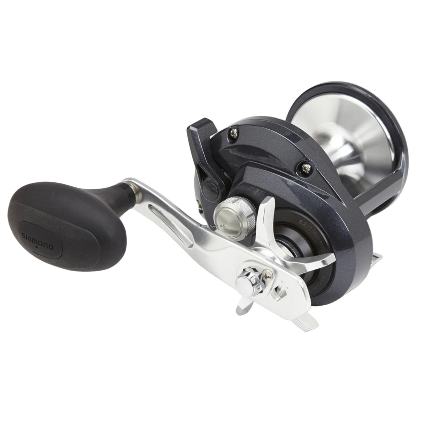 Fishing reel on a white background