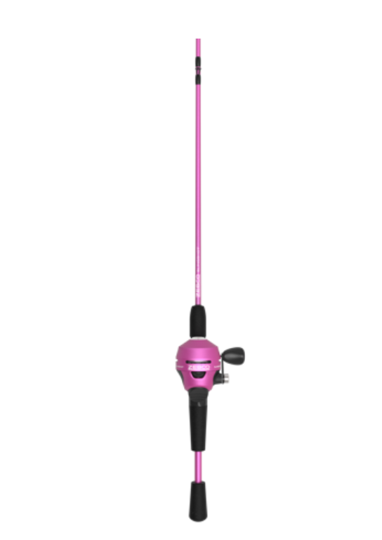 ZEBCO SLINGSHOT 2PC SPINCAST COMBO PURPLE 5'6"