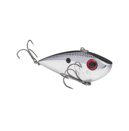 STRIKE KING RED EYED SHAD TUNGSTEN 1/2 OZ 2 TAP CHROME BLACK