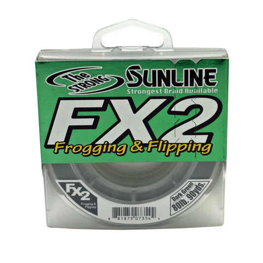 SUNLINE FX2 BRAID 90 YD DARK GREEN 80 LB.