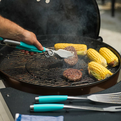 TOADFISH ULTIMATE GRILL SET + CASE - TONGS, SPATULA & FORK