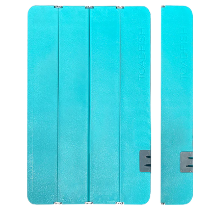 TOADFISH XL STOWAWAY FOLDING CUTTING BOARD W BUILT IN KNIFE SHARPENER TEAL