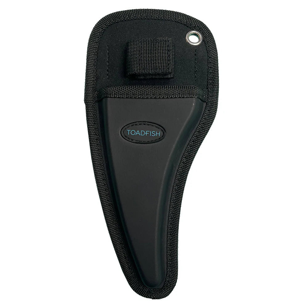 Black sheath with 'Toadfish' branding on a white background