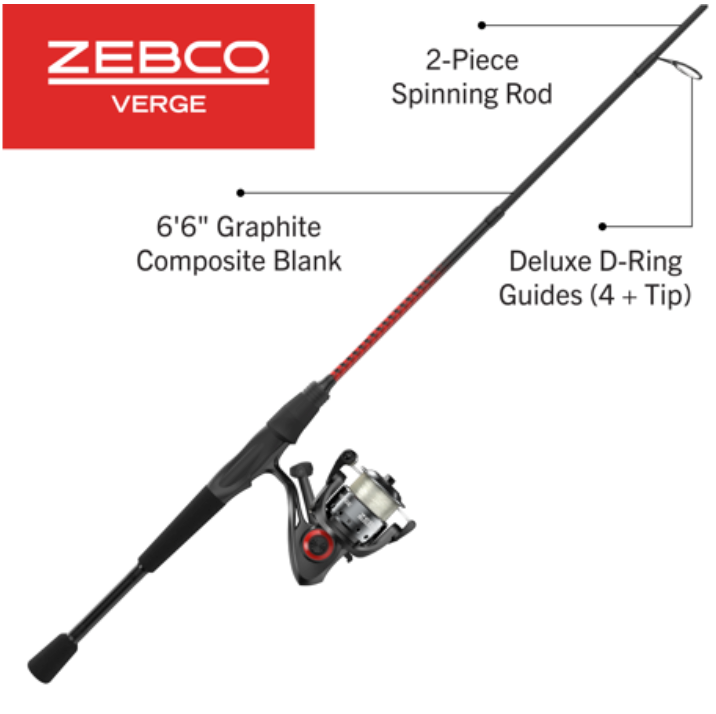 ZEBCO VERGE 05sz 502ul SPINNING COMBO 4#