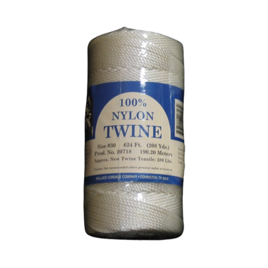 WALLACE CORDAGE TWINE WHITE TWIST 9-86# 1LB