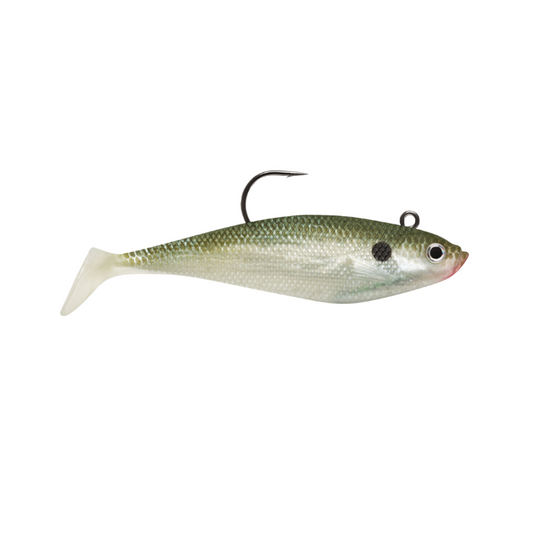 STORM WILDEYE SWIM SHAD 4" 3PK OLIVE SHAD