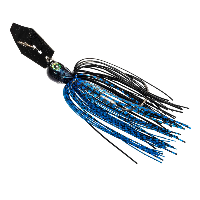 ZMAN CHATTERBAIT ELITE EVO 1/2 OZ BLACK/BLUE