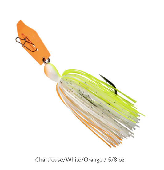 ZMAN BIG BLADE CHATTERBAIT 5/8OZ CHARTREUSE/WHITE/ORANGE