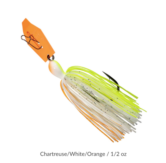 ZMAN BIG BLADE CHATTERBAIT 1/2OZ CHARTREUSE/WHITE/ORANGE